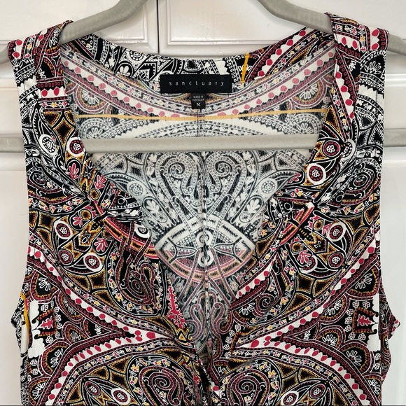 Sanctuary Dashiki Craft Shell Sleeveless Top Sz M - Picture 5 of 13
